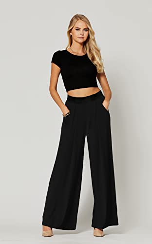 High Waisted Palazzo Pants with Pockets