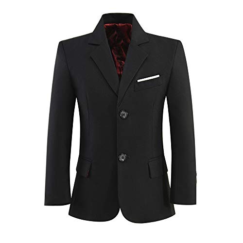 Boys' Black Blazer Suit Jacket, Size 7