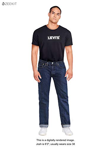 Levi's Men's 501 Original Fit Jeans, Dark Stonewash, 38W x 34L