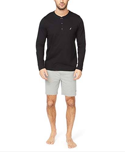 Nautica Long Sleeve Henley Pajama Top