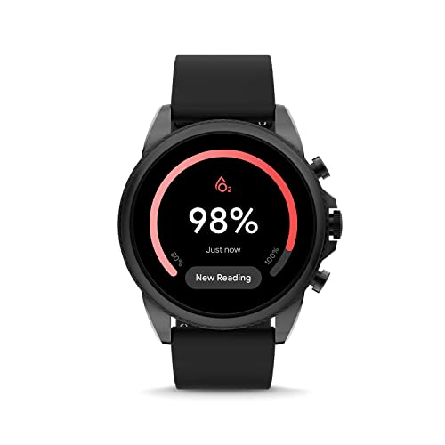 Fossil Gen 6 Stainless Steel and Silicone Smart Watch - Black