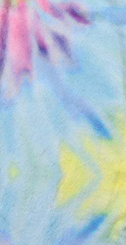Pastel Tie Dye Plush Shorts for Big Girls