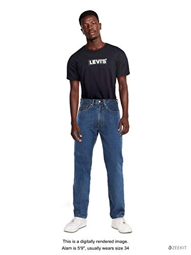 Levi's Men's 550 Relaxed Fit Jeans, Medium Stonewash, 36W x 30L