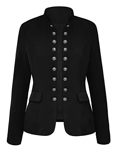 luvamia Women's Open Front Work Blazer Jacket