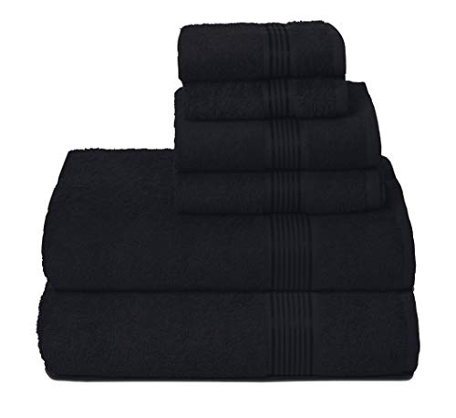 Elvana Home Ultra Soft 6 Pack Cotton Towel Set