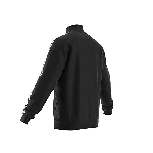 Adidas Essentials 3-Stripes Tricot Track Jacket (Black/White, L)