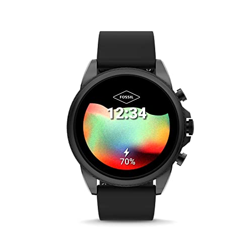 Fossil Gen 6 Stainless Steel and Silicone Smart Watch - Black