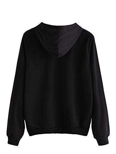 SweatyRocks Letter Hoodie Sweatshirt