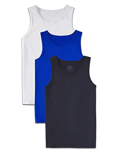 Fruit of the Loom Boys' Solid Multi-Color Tank Tops 3 Pack