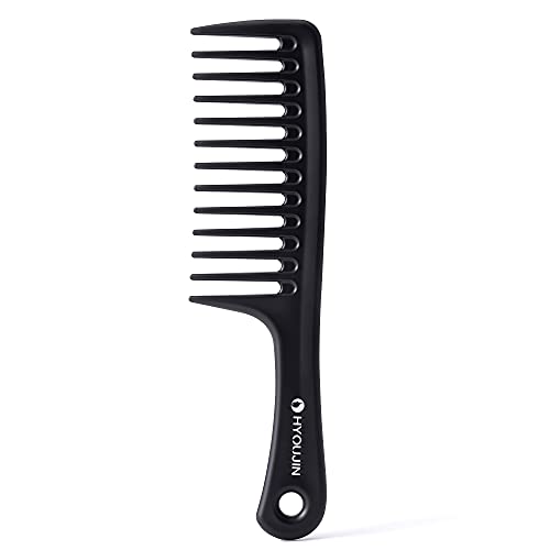 HYOUJIN Black Wide Tooth Hair Comb