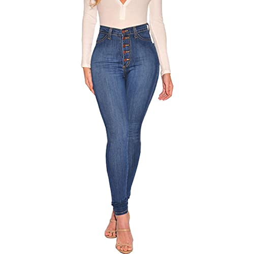 KUNMI Women's High Waist Skinny Jeans