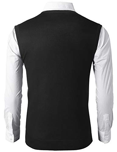 COOFANDY Cotton V-Neck Sweater Vest