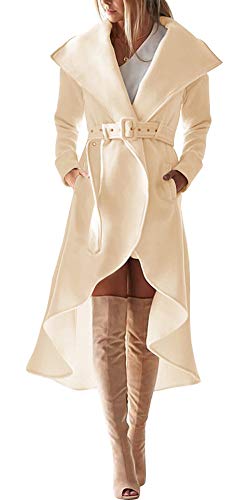 SAUKOLE Women's Winter Wool Trench Coat