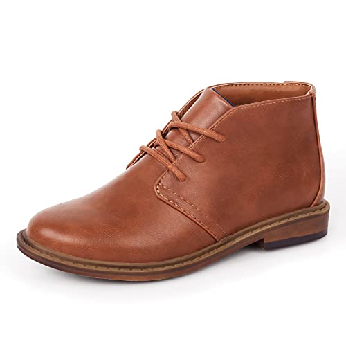 Kids Oxfords Shoes, Brown, Size 3