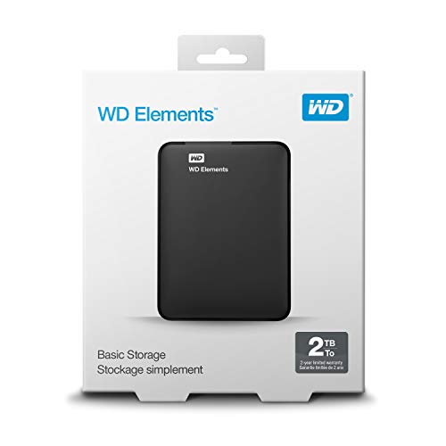 WD 2TB Elements Portable External Hard Drive HDD