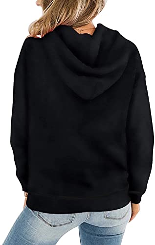 MAKARTHY Letter Print Hoodie Sweatshirt