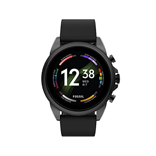 Fossil Gen 6 Stainless Steel and Silicone Smart Watch - Black