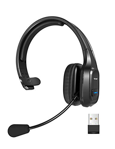TECKNET Bluetooth Trucker Headset with Noise Canceling