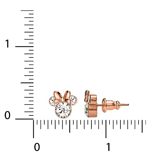 Minnie Mouse Crystal Stud Earrings