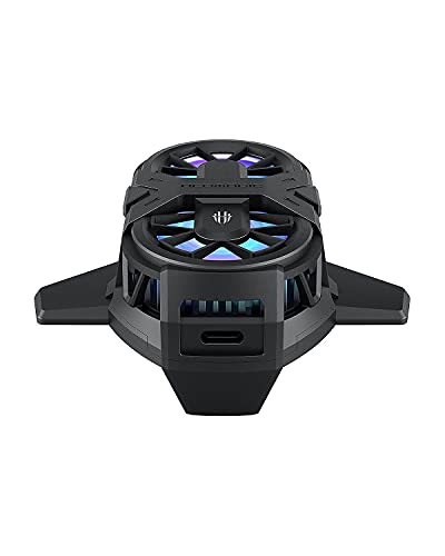 RedMagic Phone Cooler with Dual Fans and RGB Lights for Gaming and Vlogging