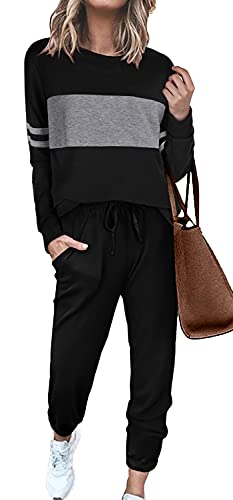 Women's Color Block Joggers Set