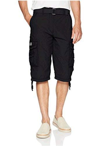 Unionbay Men's Cordova Belted Cargo Short Messenger - 36 - Black