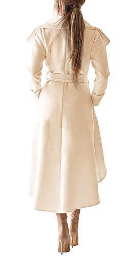 SAUKOLE Women's Winter Wool Trench Coat