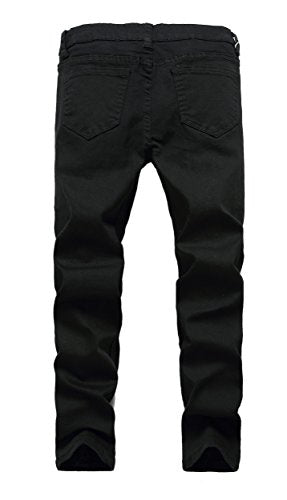Boy's Black Ripped Skinny Jeans