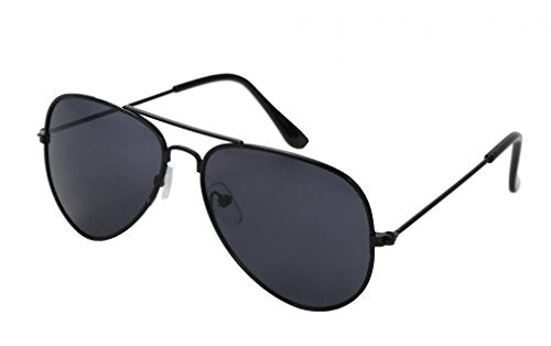 Classic Reflective Kids Sunglasses (Black)