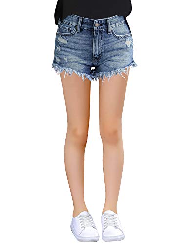 Frayed Denim Jean Shorts for Girls
