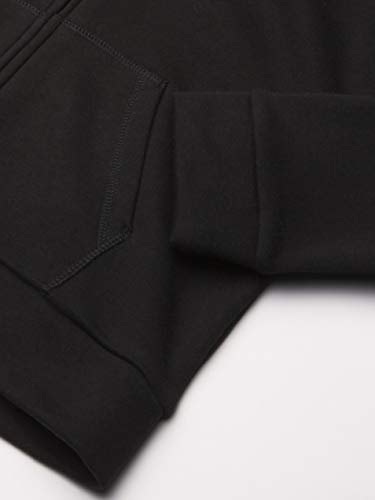 PUMA Girls' Black Logo Zip Up Hoodie