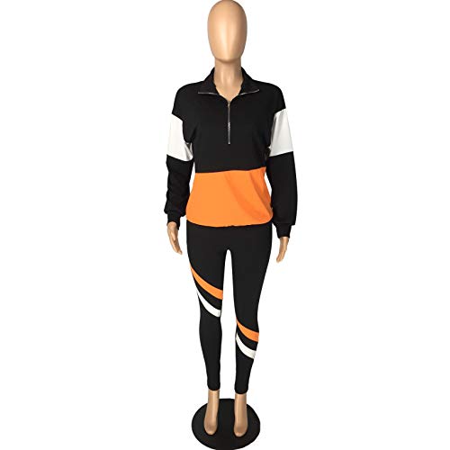 Women's Black Two Piece Sweatsuit