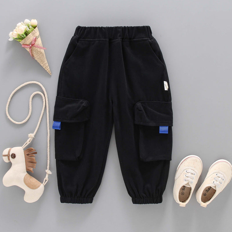 Boys' Solid Color Overalls