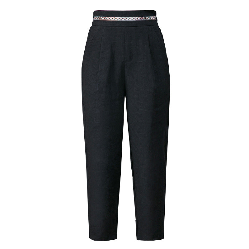 Summer Linen Harem Pants for Women