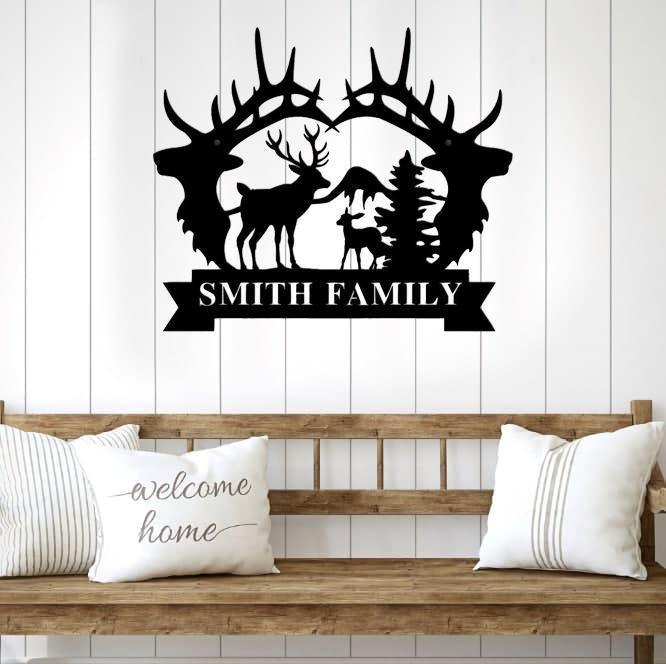 Metal Deer Wall Art