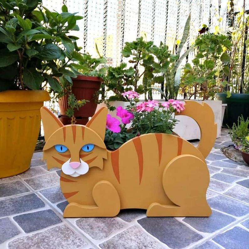 Cat Flowerpot Decoration