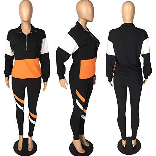 Women's Black Two Piece Sweatsuit