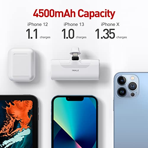 iWALK Ultra-Compact 4500mAh Portable Charger for iPhone and AirPods