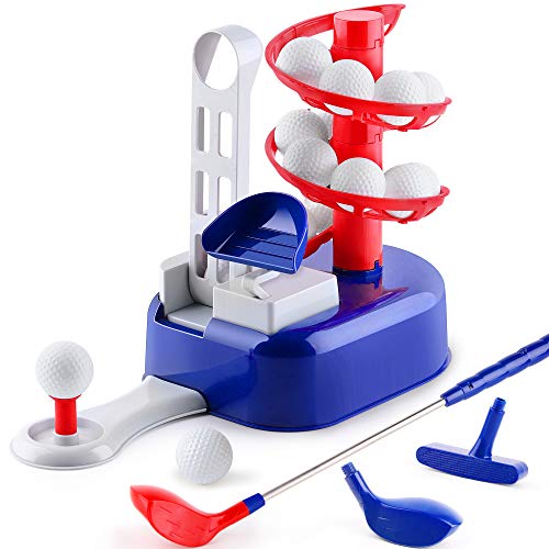 iPlay, iLearn Kids Golf Toys Set - Indoor/Outdoor Sport Toy with Club Equipment