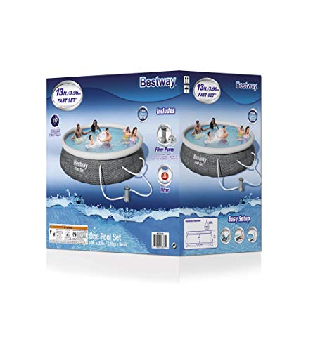 Bestway Fast Ground Set Round Pool with Filter Pump (13' x 33