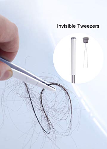 BOOMJOY Toilet Brush and Holder Set: Silicone Bristles with Tweezers