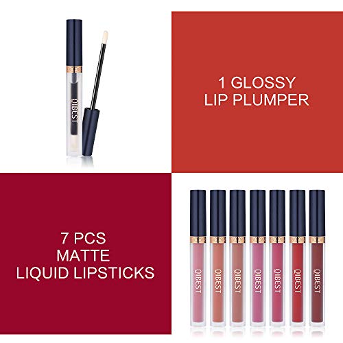 Matte Liquid Lipstick Set, 7pcs