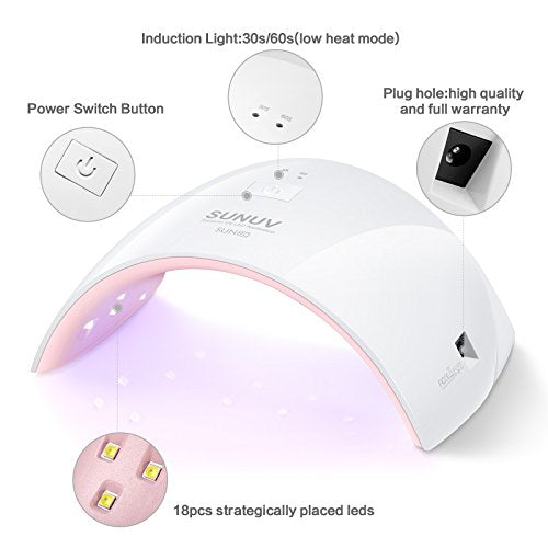 SUNUV UV LED Nail Lamp SUN9C Pink