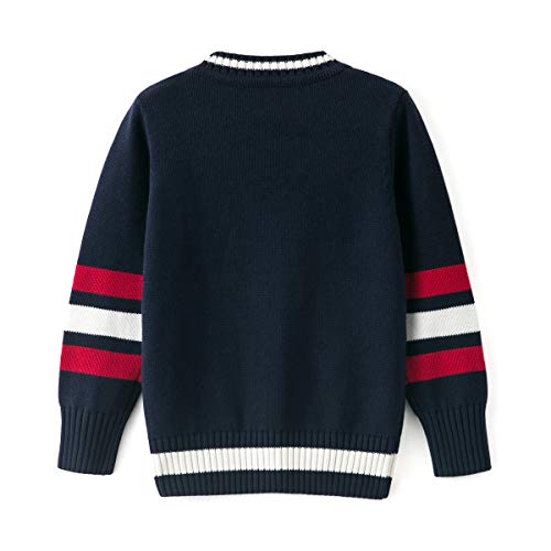 Curipeer Boys' Button-Up Cardigan Sweater, Navy