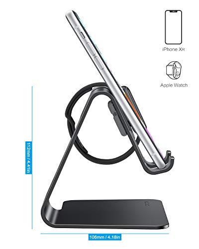 2-in-1 Desktop Stand for iPhone and Apple Watch - OMOTON Apple Watch Stand