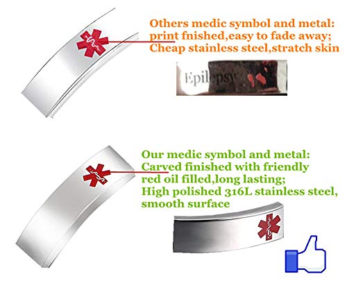 Customizable Medical Alert Bracelet