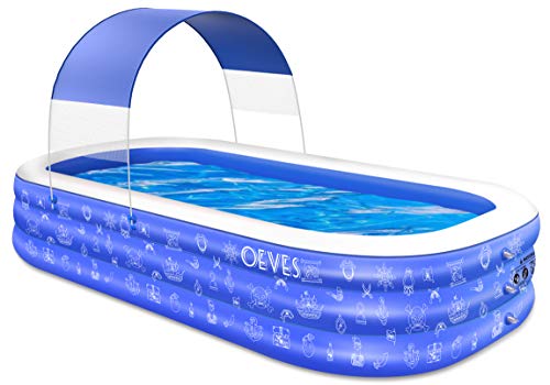 Inflatable Swimming Pool with Canopy