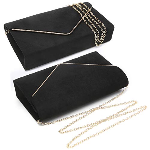 Dasein Velvet Evening Clutch Handbag