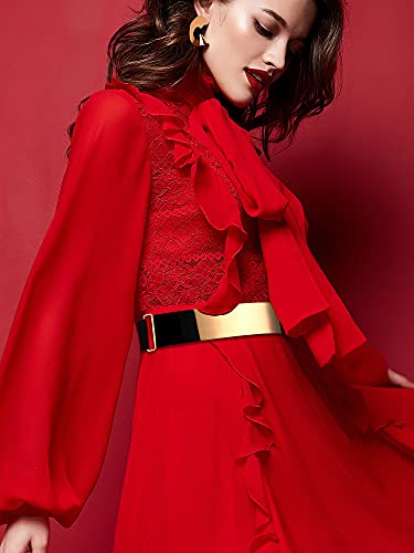 Mirror Stretch Waist Dress Belt for Women