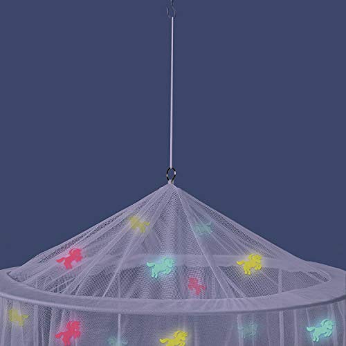 UB-STORE Glow in The Dark Unicorn Canopy Bed